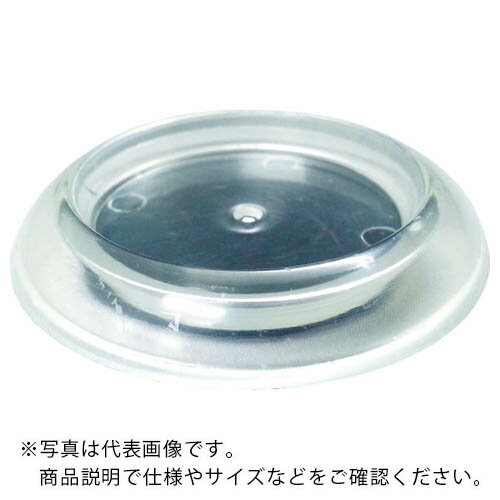 TRUSCO キャスタ-用受け皿 ゴム付 60MM 透明 12個入 ( TUR600-TM-12 )