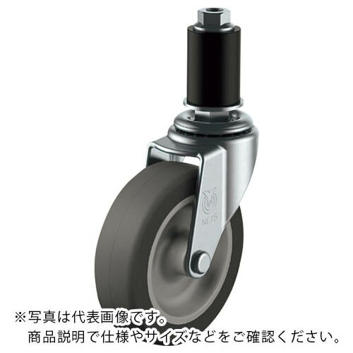 Rakuten - ユーエイ 差し込み式 自在 キャスター エラストマー 車輪径65mm Lタイプ LTF型 パイプ径22 ( LTF-65EL-22 ) 【メーカー取寄】