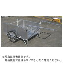 昭和 アルミ折畳みリヤカー 積載面(長さ×幅)1200×800 ノーパンクタイヤ ( NS8-A2P ) 昭和ブリッジ販売(株) 【メーカー取寄】