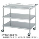 シンコー ステンレスワゴン(SUS304・ガード付)天地3段タイプ ガード:天板のみ φ75導電ゴム車 600×450×800 ( MN12-6045-800-RE75_SH ) シンコー(株) 【メーカー取寄】(4)