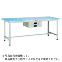 TRUSCO 軽荷重作業台(180kg)BO型 1500X750XH740 薄型2段引出付 ホワイト色 ( BO-1575UDK2 ) トラスコ中山(株) 【メーカー取寄】