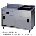アズマ 二槽水切キャビネットシンク右水槽 1000×450×800 ( APM2-1000K-R ) (株)東製作所 【メーカー取寄】