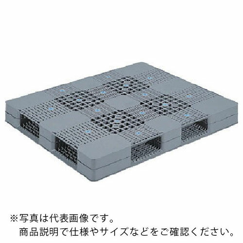 乐天商城 - サンコー ( 三甲 ) プラスチックパレット 813006 R4-110136 グレー ( R4-110136PE GY ) 【メーカー取寄】