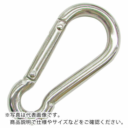 水本 ステンレス スナップフックBE型 線径8mm 長さ85mm ( A-2789 ) (株)水本機械製作所 【メーカー取寄】