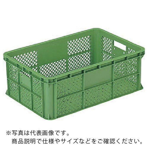 サンコー ( 三甲 ) スタッキングコンテナー 105801 サンテナーB#37-2 緑 ( SKB37-2 GR ) 【メーカー取寄】