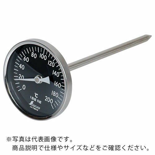 【SALE価格】シンワ　温度計　V－4　丸T字型　0～200℃　白目盛　 ( 73012 ) シンワ測定（株）