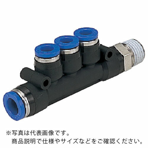 【SALE価格】PISCO 耐腐蝕性SUS303相当継手 ブランチトリプル ( SPKD8-6-02 ) (株)日本ピスコ 【メーカー取寄】