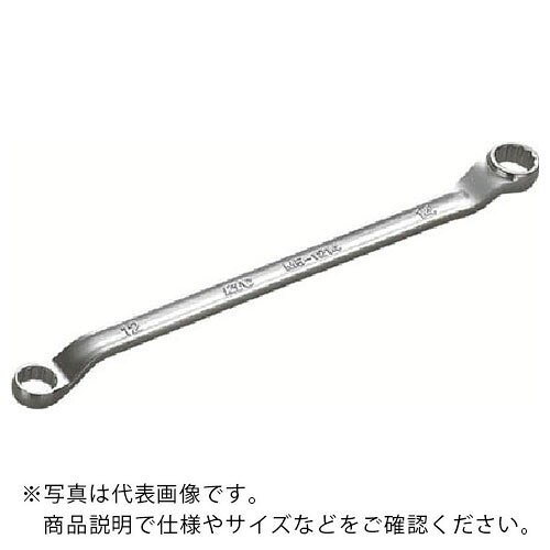 KTC ( 京都機械工具 ) 45°×6°ロングめがねレンチ 対辺寸法10×13mm ( M5-1013-F )