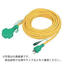 【SALE価格】NICHIDO トリプルポッキン延長コード アース付 20m 黄 黄 ( PPT20E Y ) 日動工業(株)