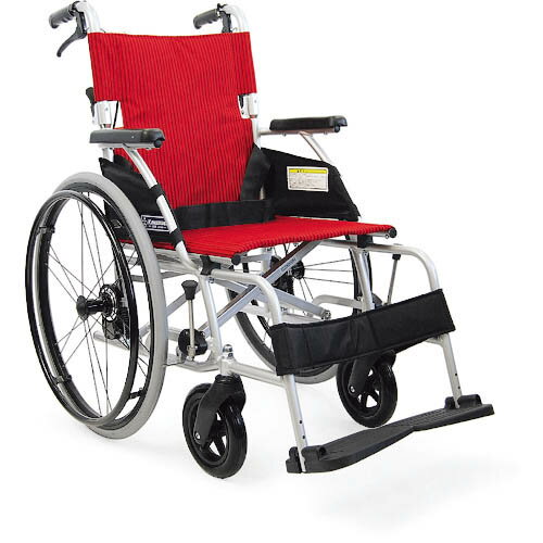 カワムラ 【非課税】 軽量自走用車いすBML赤ストライプ ( BML22-40SBNO93 ) (株)カワムラサイクル 【メ..