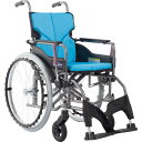 カワムラ 【非課税】 アルミ製標準型自走用車いすKMD-A22-40S-Mライトブルー ( KMDA2240SMNO83 ) (株)カワムラサイクル 【メーカー取寄】