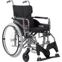 カワムラ 【非課税】 アルミ製標準型自走用車いすKMD-A22-40S-M黒 ( KMDA2240SMNO19 ) (株)カワムラサイクル 【メーカー取寄】