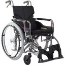 カワムラ 【非課税】 アルミ製標準型自走用車いすKMD-A22-40-M黒メッシュ ( KMDA2240MNO68 ) (株)カワムラサイクル 【メーカー取寄】