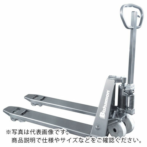 Bishamon ハンドパレットトラック 準ステンレス製 均等荷重3000Kg フォーク長さ1070×幅153×間隔214mm ( BMS30M-HL ) (株...