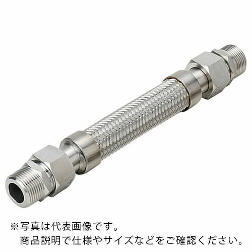 樂天商城 - NFK ( 南国フレキ工業 ) スリムユニオン式(メタルタッチ)フレキシブルホース オス×オス型 継手SUS304(ALLSUS304) 8A×500L ( NK-2000MM/SUS304-8A-500L ) 【メーカー取寄】