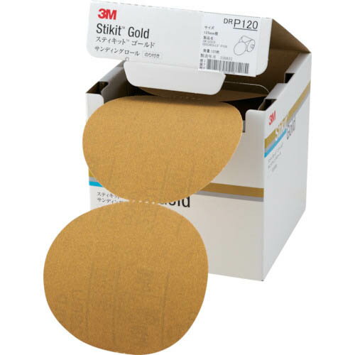 3M ���ƥ����å� ������ɥǥ����������� ��ʤ� #120 125mm�� ( DR 120 GOL ) ���꡼���� ����ѥ�(��)��������ʻ�����