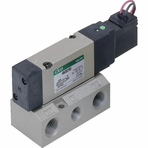 CKD �ż��� �ѥ����åȼ�5�ݡ����ۥ���å����Х�� 4K���꡼�� 2.7C Rc1/8 DC24V ( 4KB210-06-DC24V ) CKD(��)