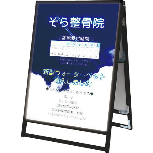 TOKISEI ( 常磐精工 ) ブラックバリウススタンド看板LEDA1ロウ両面 ( BVASKLEDA1LR ) 