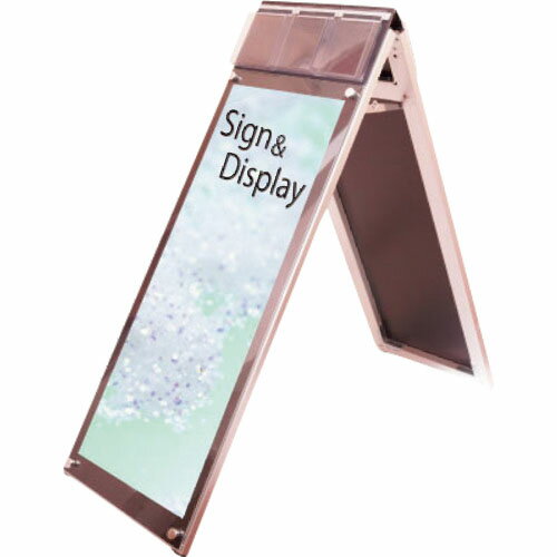 TOKISEI ポスター用スタンド看板 パンフレットケース付 A3縦縦ロウ両面ブラック(屋内用) ( PSSKPA3TTLR..