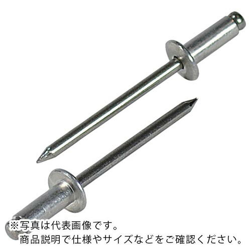 【SALE価格】エビ ブラインドリベット(アルミニウム/ステンレス製) 6-12(500本入) 箱入 ( NTA612 ) (株)ロブテックス