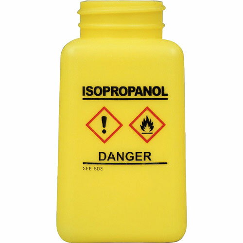 【SALE価格】DESCO　ボトル　黄色　GHS表示　イソプロパノールと印刷　180cc　 ( 35738 ) DESCO　JAPAN（株） 【メーカー取寄】