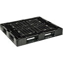 NPC プラスチックパレットSLB-1211RR 片面四方差し 黒 ( SLB-1211RR-BK ) 日本プラパレット(株) 【メーカー取寄】