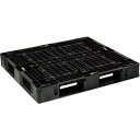 NPC 輸出梱包用プラスチックパレットEXAー1211 片面四方差し 黒 ( EXA-1211-F-BK ) 日本プラパレット(株) 【メーカー取寄】