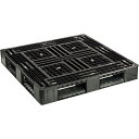 NPC プラスチックパレットFA-1111RR(再生PE材) 片面四方差し 黒 ( FA-1111RR-PE-BK ) 日本プラパレット(株) 【メーカー取寄】