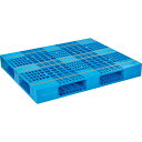 NPC プラスチックパレットAZFR-1311E 両面四方差し ブル- ( AZFR-1311E-BL ) 日本プラパレット(株) 【メーカー取寄】