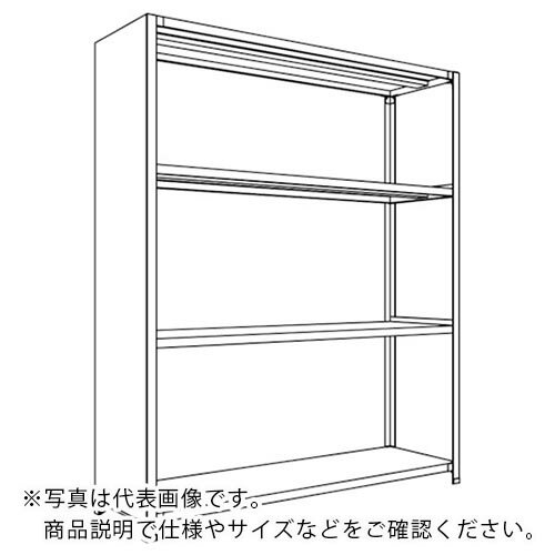 NF 背板・側板付軽量物品棚W1500D450H1800F4 ( LA65S-24 ) 日本ファイリング(株) 【メーカー取寄】
