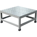 【SALE価格】TRUSCO アルミ製溶接一体構造型作業台 縞板タイプ 一段(完成品) W600×D600×H300 ( WTDBC-6630 ) トラスコ中山...