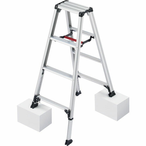 ハセガワ 専用脚立 脚軽 RZS 4段(脚部伸縮式) ( RZS-12A ) 長谷川工業(株) ( J9M54 )