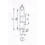 EVN ( エバオン ) ブッシングプーリー SPZ 132mm 溝数1 ( SPZ132-1 )