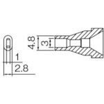 仕様：内径(mm)：3.0外径(mm)：4.8白光　ノズル　3X1MM適用吸取器：FR-301、FR-410　●代表画像について 商品によっては、代表画像を使用している場合がございます。 商品のカラー、サイズなどが異なる商品をイメージ画像として 使用させて頂いている場合がございます。 必ず、商品の品番と仕様をご確認のうえ、ご注文お願いいたいます。 　●北海道・沖縄・離島・一部地域の送料について 別途追加で送料がかかる場合がございます。 送料がかかる場合は、メールにて送料をご連絡させて頂き、 お客様にご了承頂いてからの手配となります。 　●お買上げ明細書の廃止について 当店では、個人情報保護と環境保護の観点から同封を廃止しております。 お買上げ明細書が必要な場合は、備考欄に「お買上げ明細必要」と 記載お願いいたします。 当店からの出荷の場合は、同封にて発送させて頂きます。 （※メーカー直送の場合は、PDFデータをメールさせて頂きます。） 　注意事項 ※商品名に【2個セット】等、数量の明記がない場合は1個での販売となります。