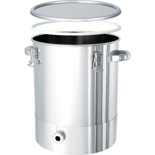 MONOVATE PTFEパッキン付底部勾配型密閉容器 20L ( KTT-CTH-PTFE-30 ) MONOVATE(株) 【メーカー取寄】