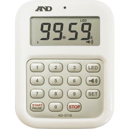 A＆D 大音量デジタルタイマー 100分形デジタルタイマー AD-5716 AD5716 株 エー・アンド・デイ