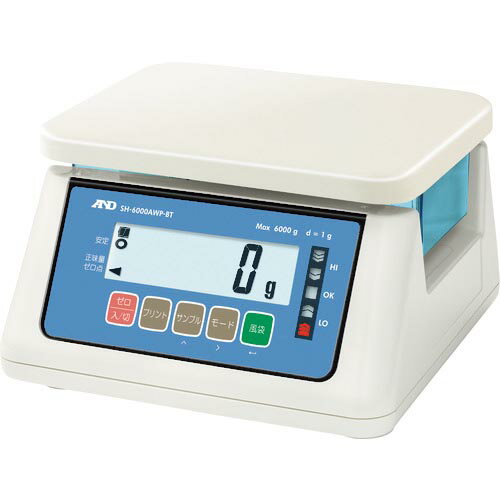 A&D 防塵・防水はかりワイヤレス通信モデル ( SH-6000AWP-BT ) (株)エー・アンド・デイ