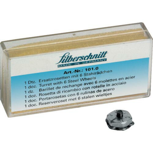 Bohle ガラスカッター Silberschnitt[[R上]] 用替え刃6枚付きタレット 130° 1個 ( BO101.0 ) Bohle社