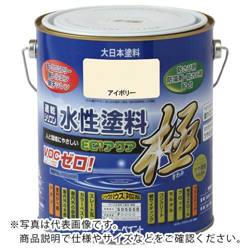 サンデーペイント 水性ECOアクア つや消し白 1600M ( 273522 ) サンデーペイント(株)