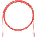 PANDUIT カテゴリ6A UTPパッチコード 24AWG単線 ケーブル径:Φ6.4mm 10m 赤 ( UTP6AX10MRD ) パンドウイットコーポレー...