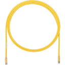 PANDUIT カテゴリ6A UTPパッチコード 24AWG単線 ケーブル径:Φ6.4mm 0.5m 黄 ( UTP6AX0.5MYL ) パンドウイットコーポ...