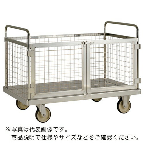 【SALE価格】テックサス 金網付台車 1200X750 SUSφ150ウレタン車 ( MD-1275D ) (株)テックサス 【メーカー取寄】