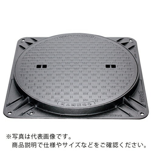 カネソウ マンホ-ル・ハンドホ-ル鉄蓋 簡易密閉形(防水・防臭形) 角枠 ( MKHY-25-500-KAKU-B ) カネソウ(株) 【メーカー取寄】