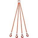 TRUSCO 4本吊ベルトスリングセット 25mm幅X2m 吊り角度60°時荷重2.58t(最大使用荷重3t) ( G25-4P20-2.58 ) トラスコ中山...