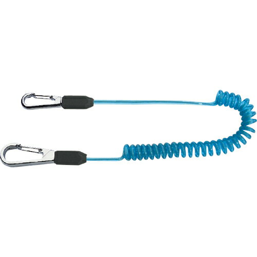 TOP セーフティコード ステンレスワイヤー ブルー 最大長さ1350/自然長410mm ( SFC-454W ) トップ工業(株)