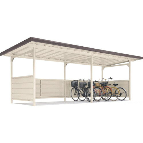ヨドコウ ヨド自転車置場 YOKCー245 ブラウニー 基本棟 ( YOKC-245BN-1-1X1 ) (株)淀川製鋼所
