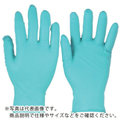 Ansell ( アンセル・ヘルスケア ) 耐薬品ニトリルゴム使い捨て手袋 タッチエヌタフ 粉付 92500 Mサイズ 100枚入 ( 92-500-8 )