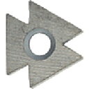 SHAVIV 面取り・バリ取り用ブレード D80Cブレード超硬 (10本入) ( 151-29031 ) VARGUS社