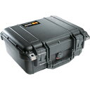 【SALE価格】PELICAN スモールケース 1400 黒(フォームなし) 340×295×152 ( 1400-001-110 ) PELICAN PRODUCTS社