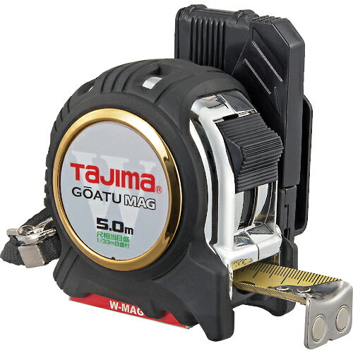 タジマ ( TJMデザイン ) コンベックス 剛厚セフGロックダブルマグ25 5．0m 尺相当目盛付 ( GASFGLWM2550S )